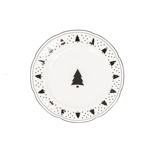 Plate - Xmas Tree - Newbone China - 19,5x19,5x1,2cm