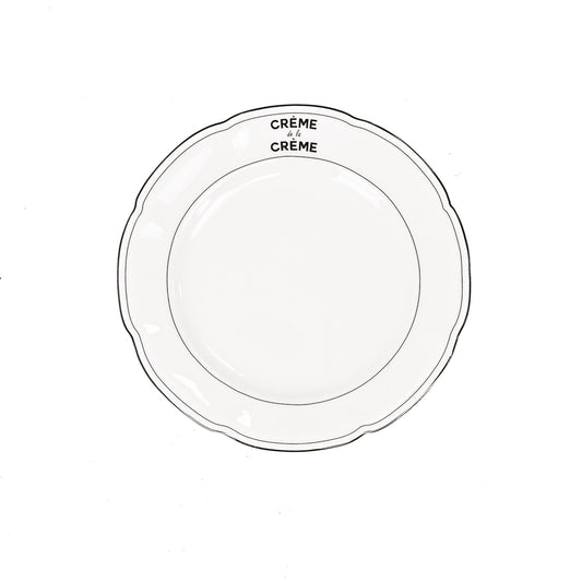 Plate - Creme de la Creme - Newbone China - 19,5x19,5x1,2cm