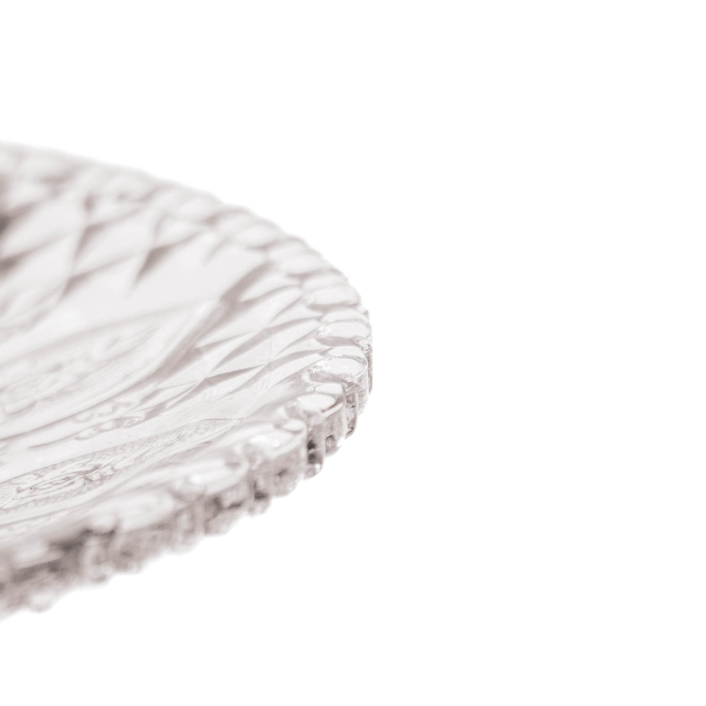 Cake Plate - Glass - Smokey - 22,5x8cm