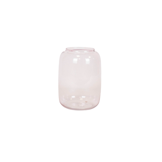 Vase - Big - Glass - Pink - 25x35cm