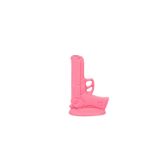 Vase - Gun - Ceramics - Neon Pink - 15x9x23cm