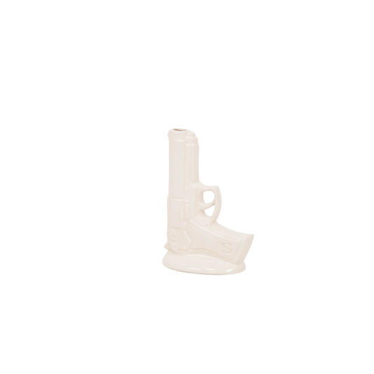Vase - Gun - Ceramics - White - 15x9x23cm