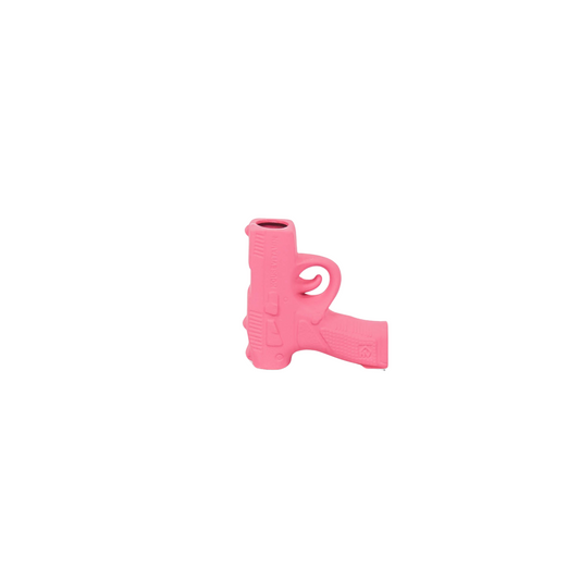 Vase - Gun - Ceramics - Neon Pink - 12x5x12cm