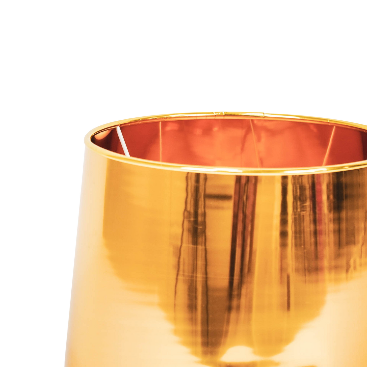 Lampshade - Lacquer - Polysterene - Shiny Gold - 26x30x23cm