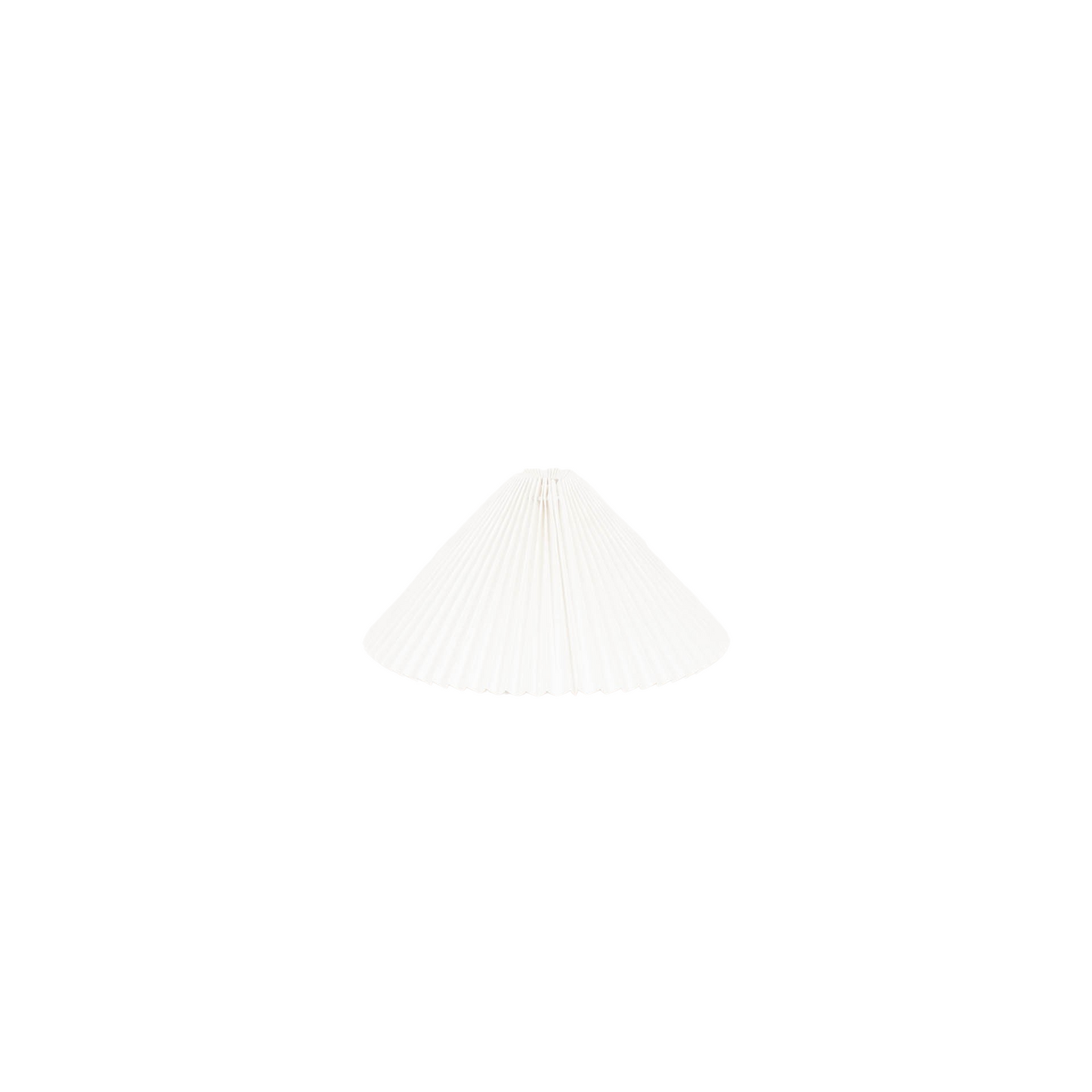 Lampshade - Pleated - Polyester - White - 6x29,5x18cm