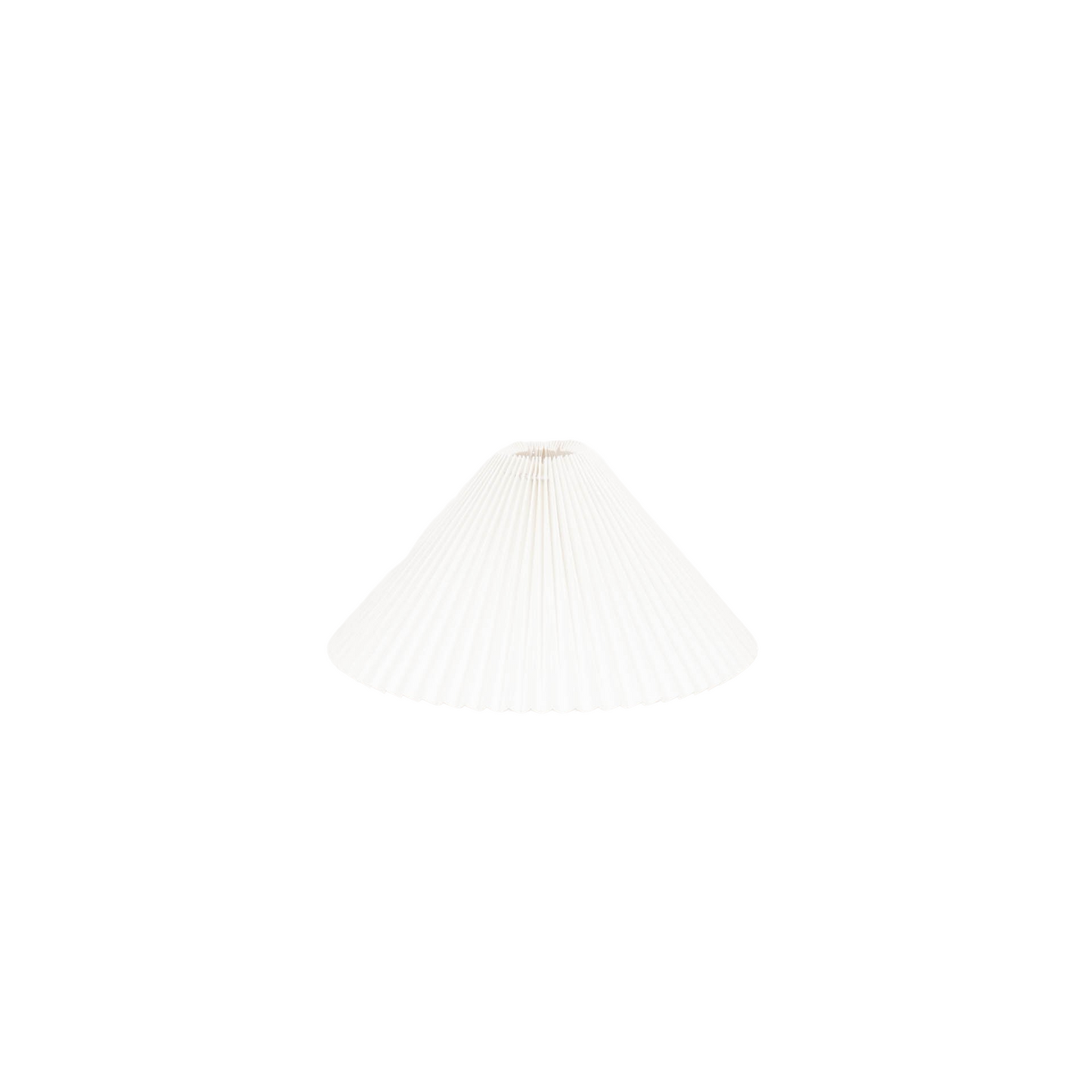 Lampshade - Pleated - Polyester - White - 8x35x21cm