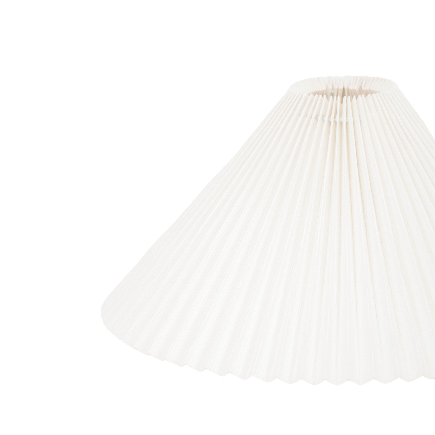 Lampshade - Pleated - Polyester - White - 8x35x21cm