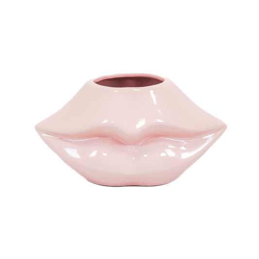 Pot - Lip - Ceramic - Light Pink - 21x19x11cm