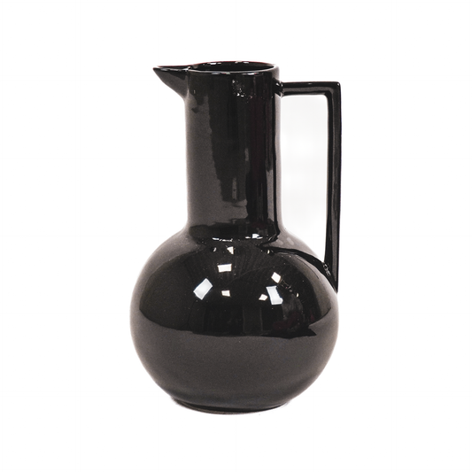 Vase - Jug - Ceramic - Black - 17,5x17,5x27,5cm