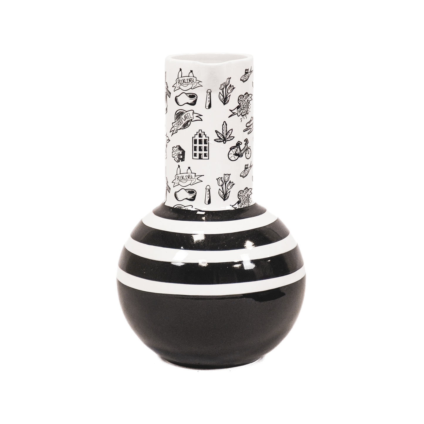 Vase - Jug - Ceramic - Dutch Black - 17,5x17,5x27,5cm