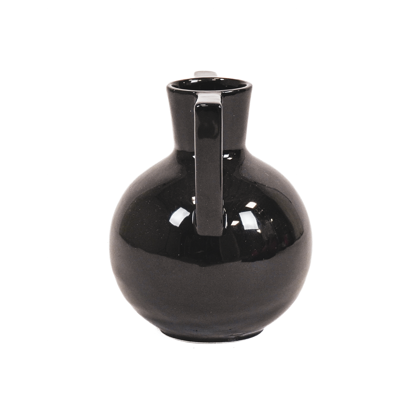 Vase - Kettlebell - Ceramic - Black - 14,5x14,5x18,5cm