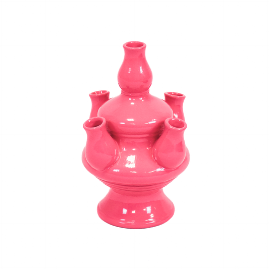 Vase - Tulip - Ceramic - Neon Pink - 15x15x20cm