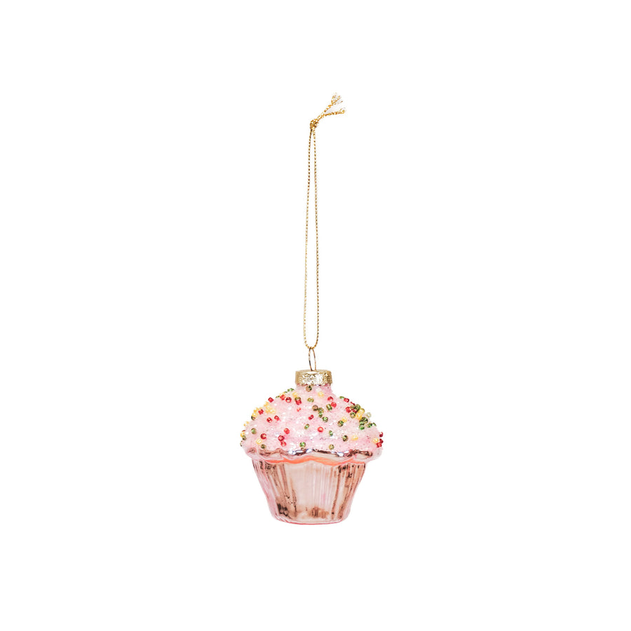 Xmas Hanger - Cupcake - Glass - 6x6,5cm