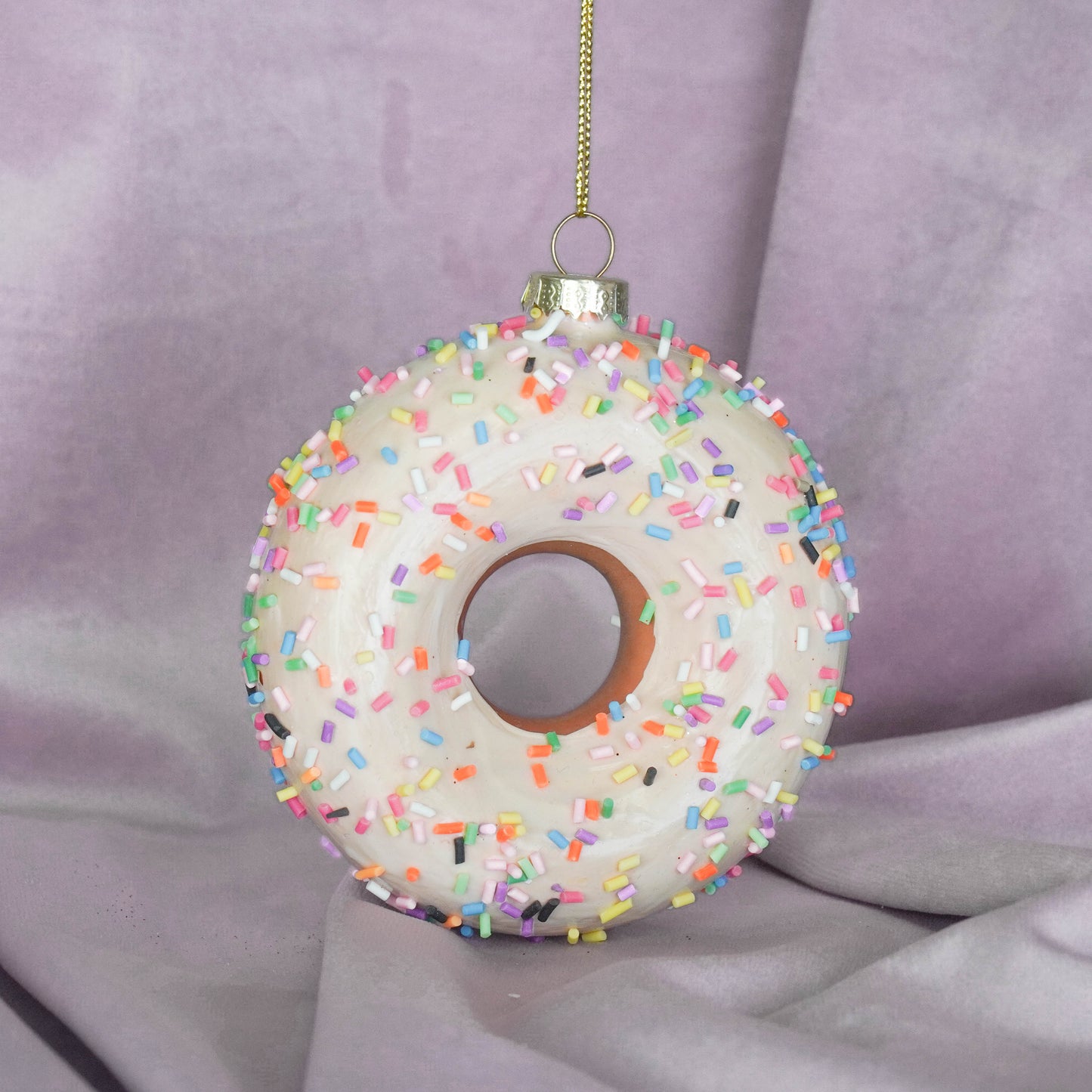 Xmas Hanger - Donut - Glass - 9,5x3,5cm
