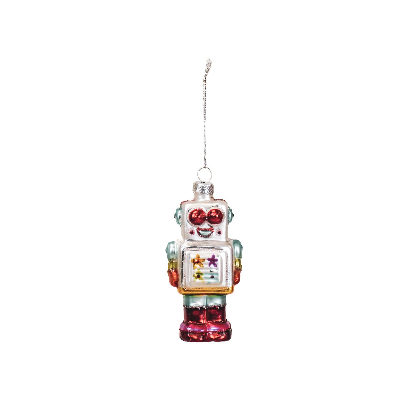 Xmas Hanger - Robotic - Glass - 5x3,5x10,5cm