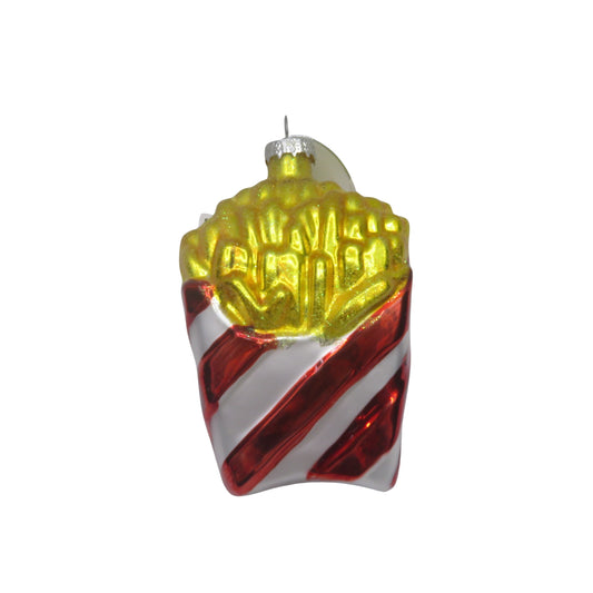 Xmas Hanger - Fries - Glass - 7x4x11cm