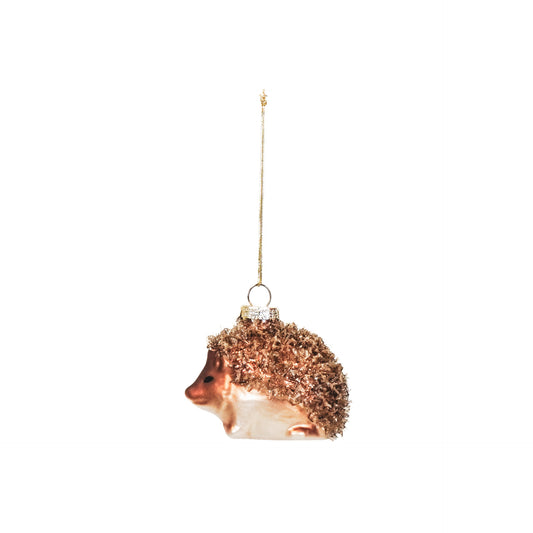 Xmas Hanger - Hedgehog - Glass - 7x5x6cm