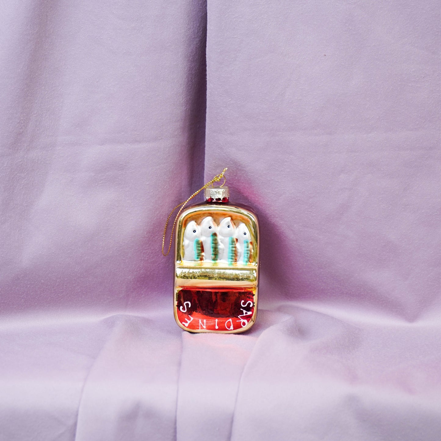 Xmas Hanger - Sardines - Glass - 8x3,5x10cm