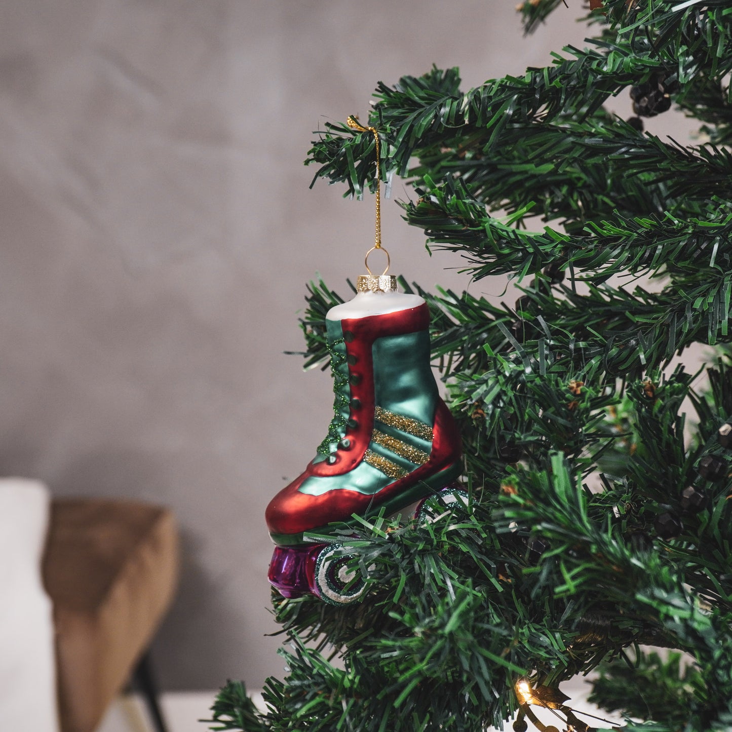 Xmas Hanger - Roller Skate - Glass - 8,5x3,5x11cm