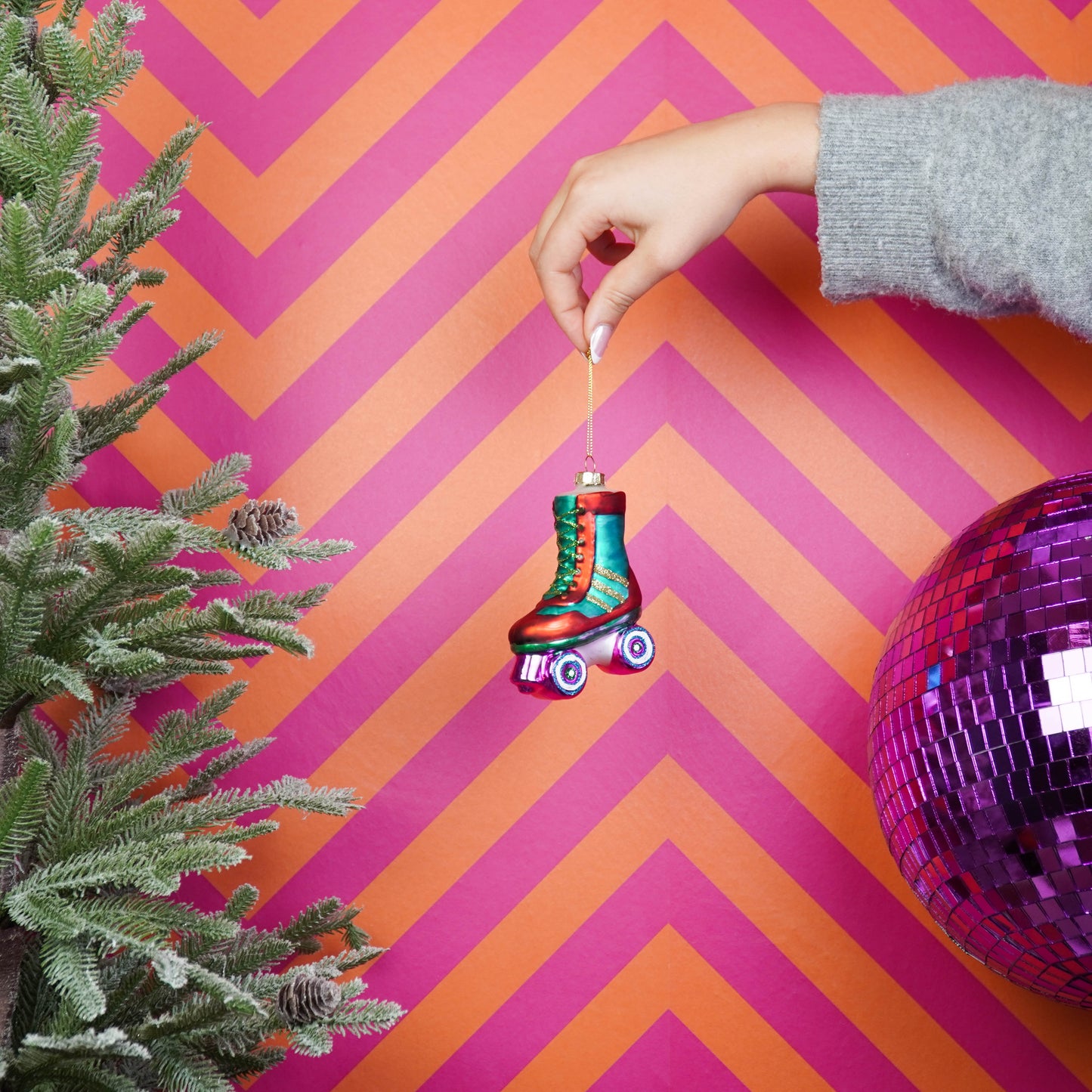 Xmas Hanger - Roller Skate - Glass - 8,5x3,5x11cm