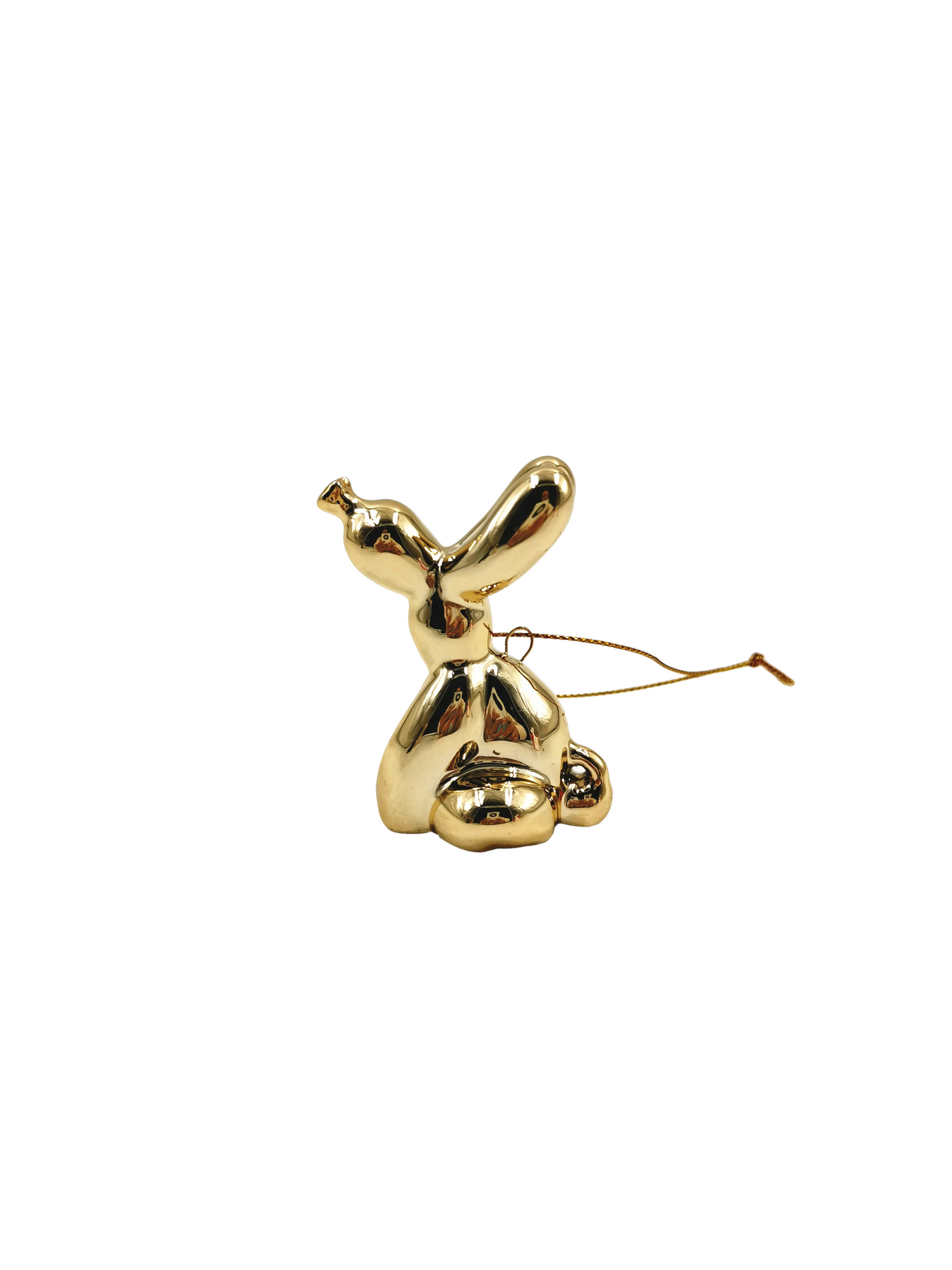 Ornament - Balloon Dog Hanger - Ceramics - Gold - 5,5x6,5cm