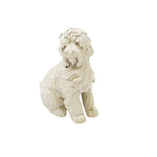 Ornament - Labradoodle - Polyresin - Sand - 10,5x5x9cm