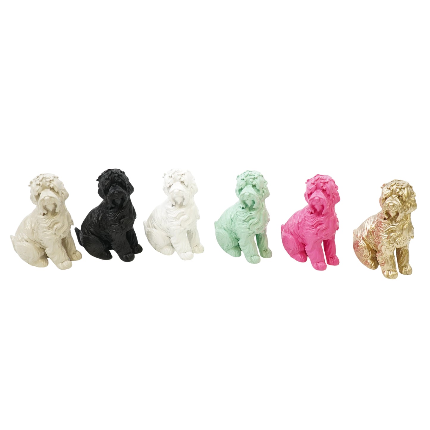 Ornament - Labradoodle - Polyresin - Black - 10,5x5x9cm