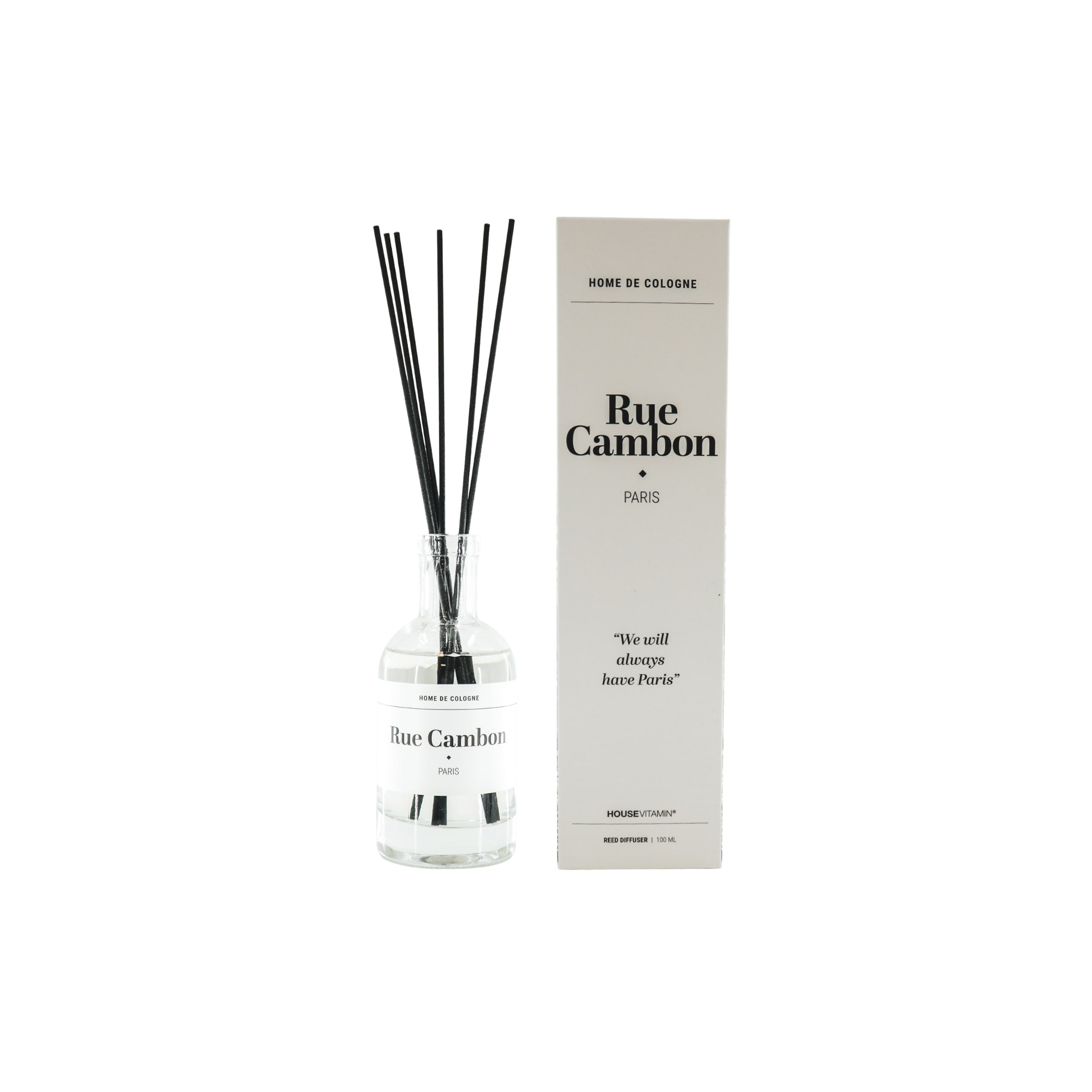Reed Diffuser - Rue Cambon Paris - Bergamot - 100ml