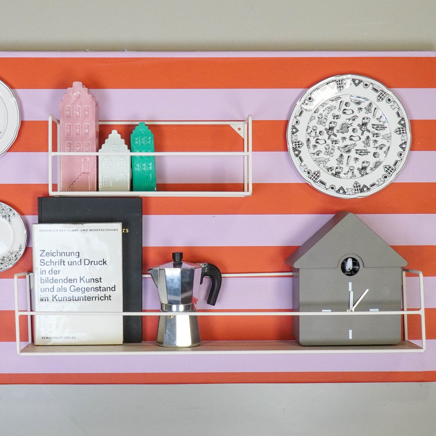 Wall Shelves - Metal - Sand - S2 - 40x14x16 | 80x14x16cm