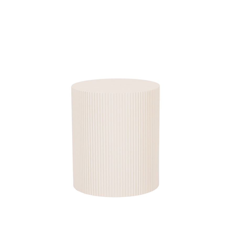 Side Table - Cylinder- MDF - Sand - 39x45cm