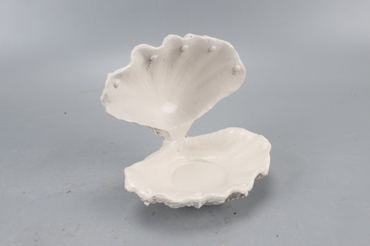 Ornament - Shell/Oyster - Polyresin - Sand- 12,5x11,5x12cm