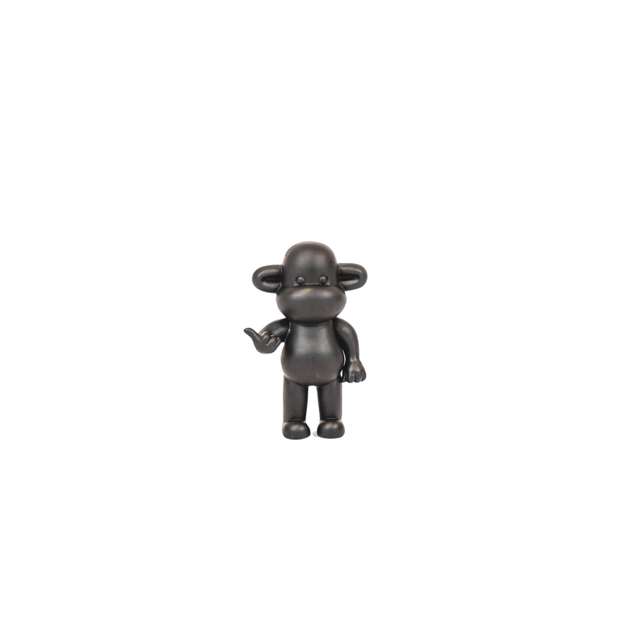 Ornament - Hang Loose Monkey Figurine 'The Legend' - Polyresin - Black - 20,5x13,5x35cm