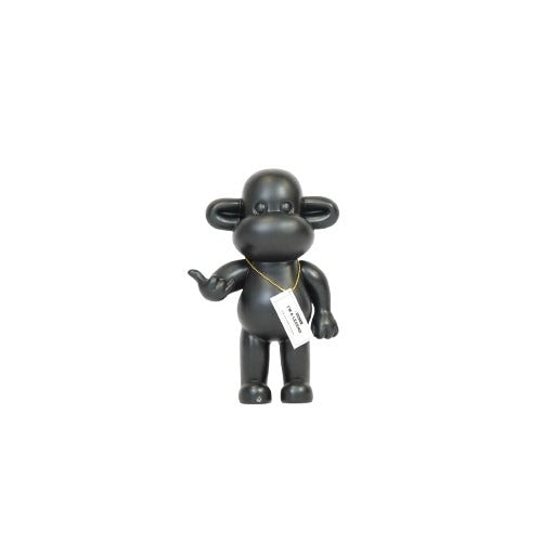 Ornament - Hang Loose Monkey Figurine 'The Legend' - Polyresin - Black - 20,5x13,5x35cm