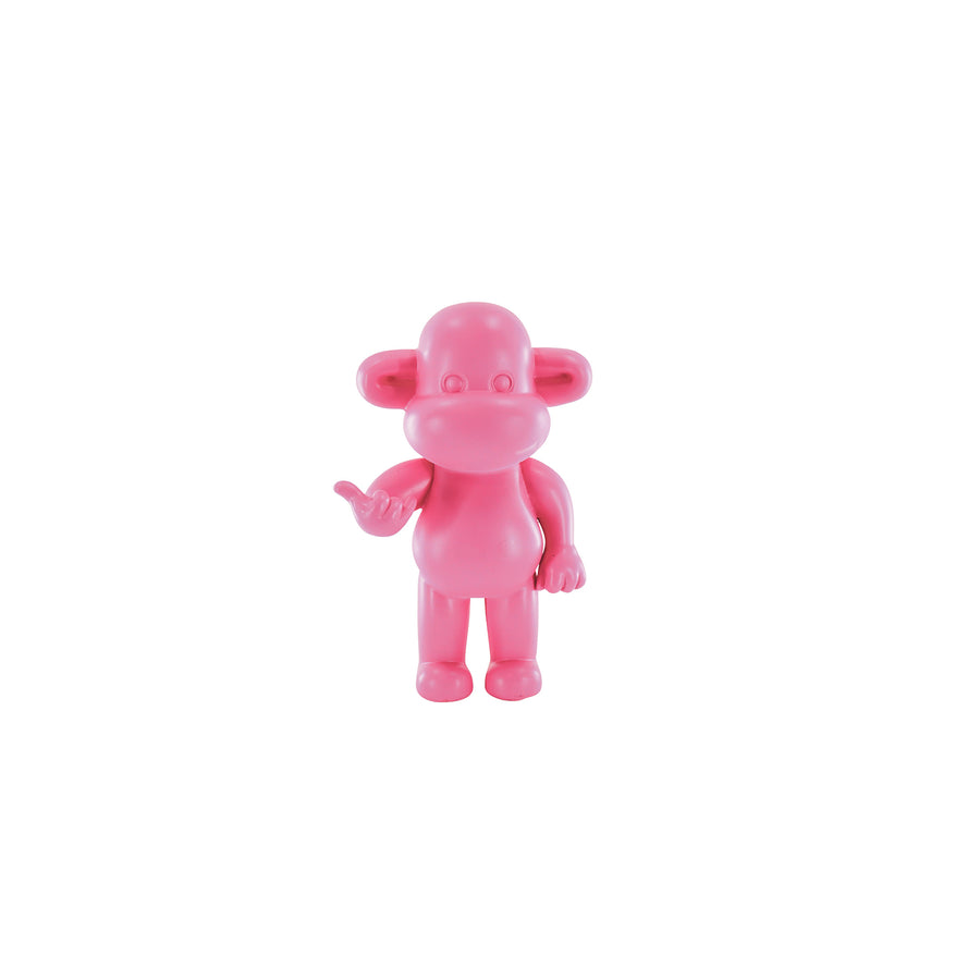 Ornament - Hang Loose Monkey Figurine 'The Legend'- Polyresin - Pink - 20,5x13,5x35cm