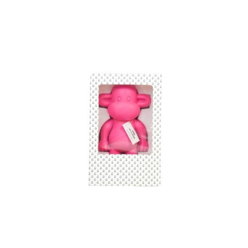 Ornament - Monkey Figurine 'The Legend'- Polyresin - Pink - 20,5x13,5x35cm