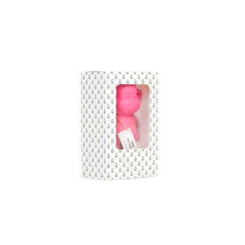 Ornament - Monkey Figurine 'The Legend'- Polyresin - Pink - 11x7x19cm