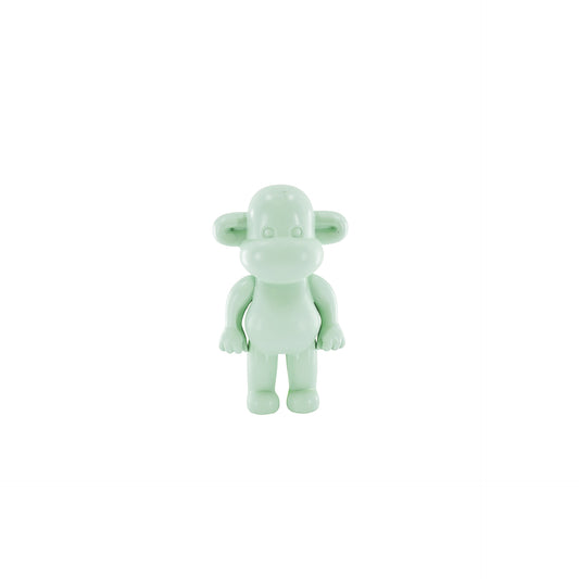 Ornament - Monkey Figurine 'The Legend' - Polyresin - Mintgreen  - 11x7x19cm
