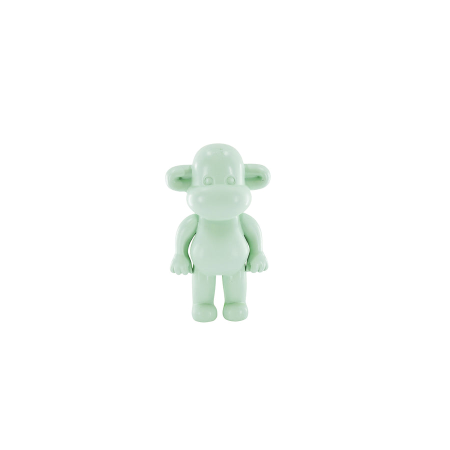 Ornament - Monkey Figurine 'The Legend' - Polyresin - Mintgreen  - 11x7x19cm
