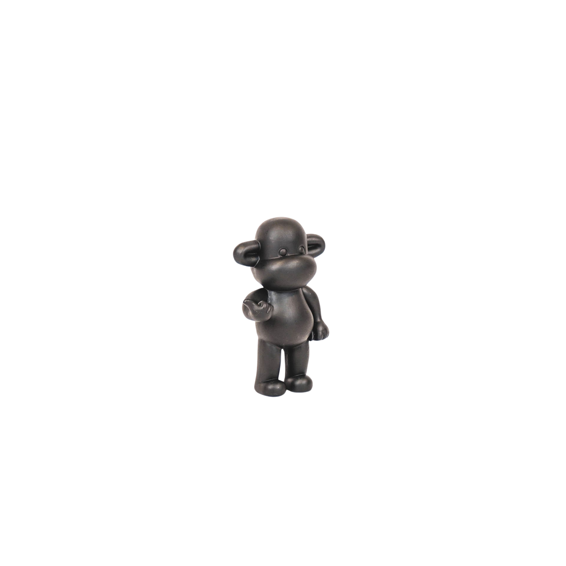 Ornament - Hang Loose Monkey Figurine 'The Legend'  - Black - 11x7x19cm