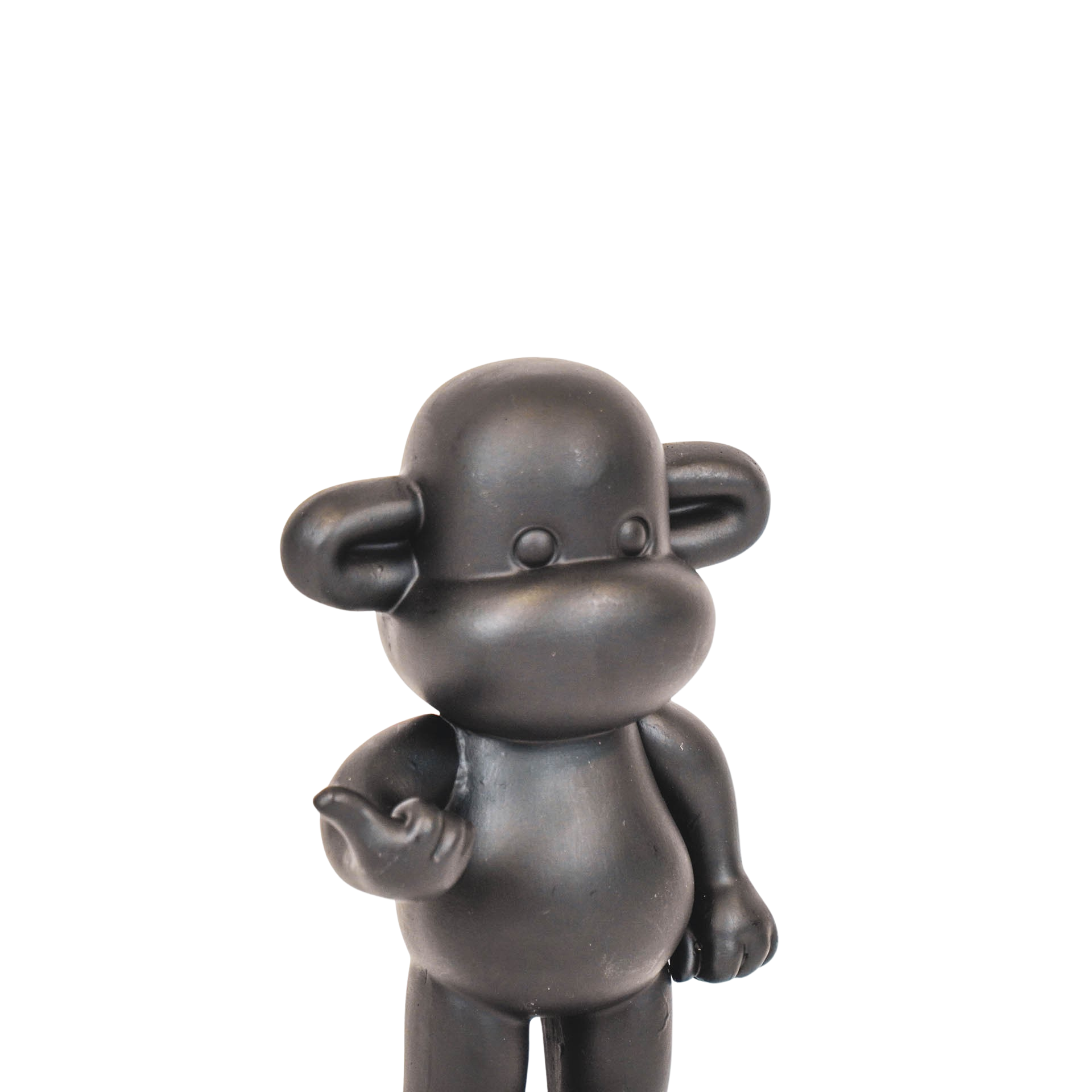 Ornament - Hang Loose Monkey Figurine 'The Legend'  - Black - 11x7x19cm
