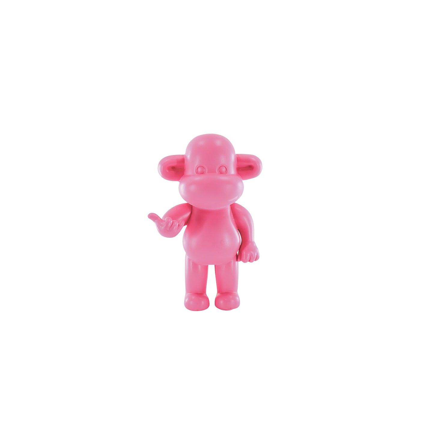 Ornament - Hang Loose Monkey Figurine 'The Legend'  - Pink - 11x7x19cm
