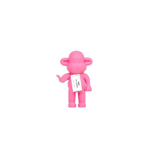 Ornament - Hang Loose Monkey Figurine 'The Legend'  - Pink - 11x7x19cm