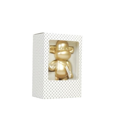 Ornament - Hang Loose Monkey Figurine 'The Legend'  - Polyresin - Gold - 33x21x50cm