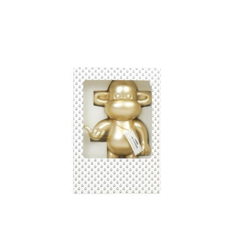 Ornament - Hang Loose Monkey Figurine 'The Legend'  - Polyresin - Gold - 33x21x50cm