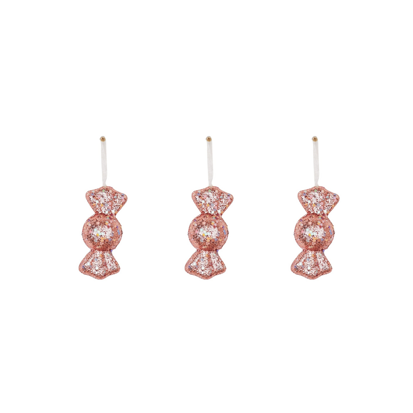 Xmas Hangers- 3 Toffee Candy  Foam-Pink/ Disco Dip- S3-6x13c