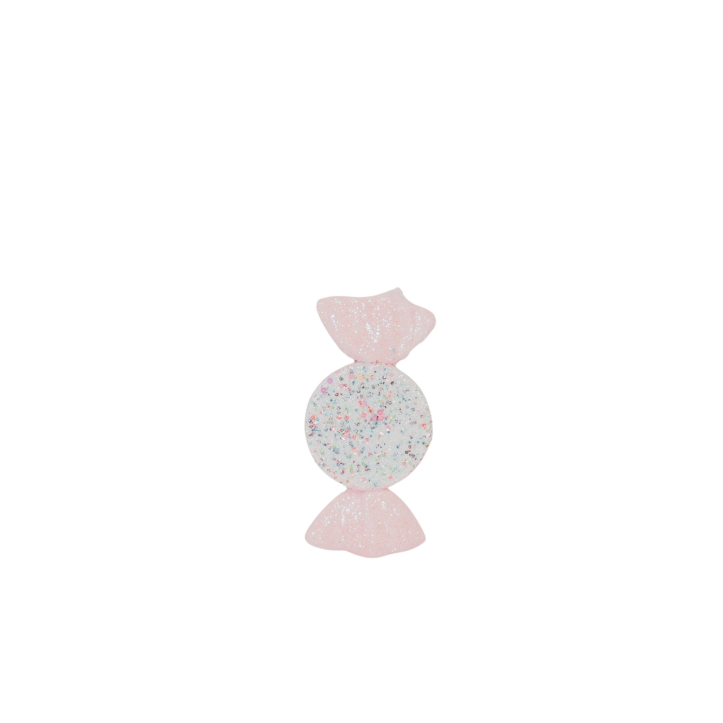 Xmas hanger - Candy Round-Foam-Pink/ Glitters- 28x15cm