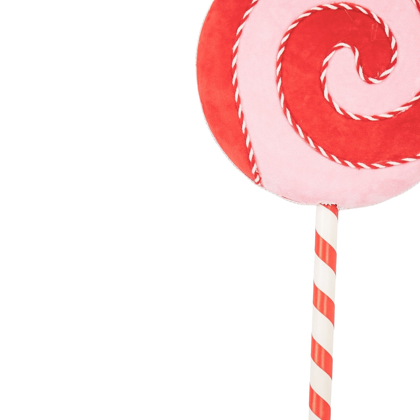 Decoration - Lollipop- Foam- Pink/ Red -25x63cm