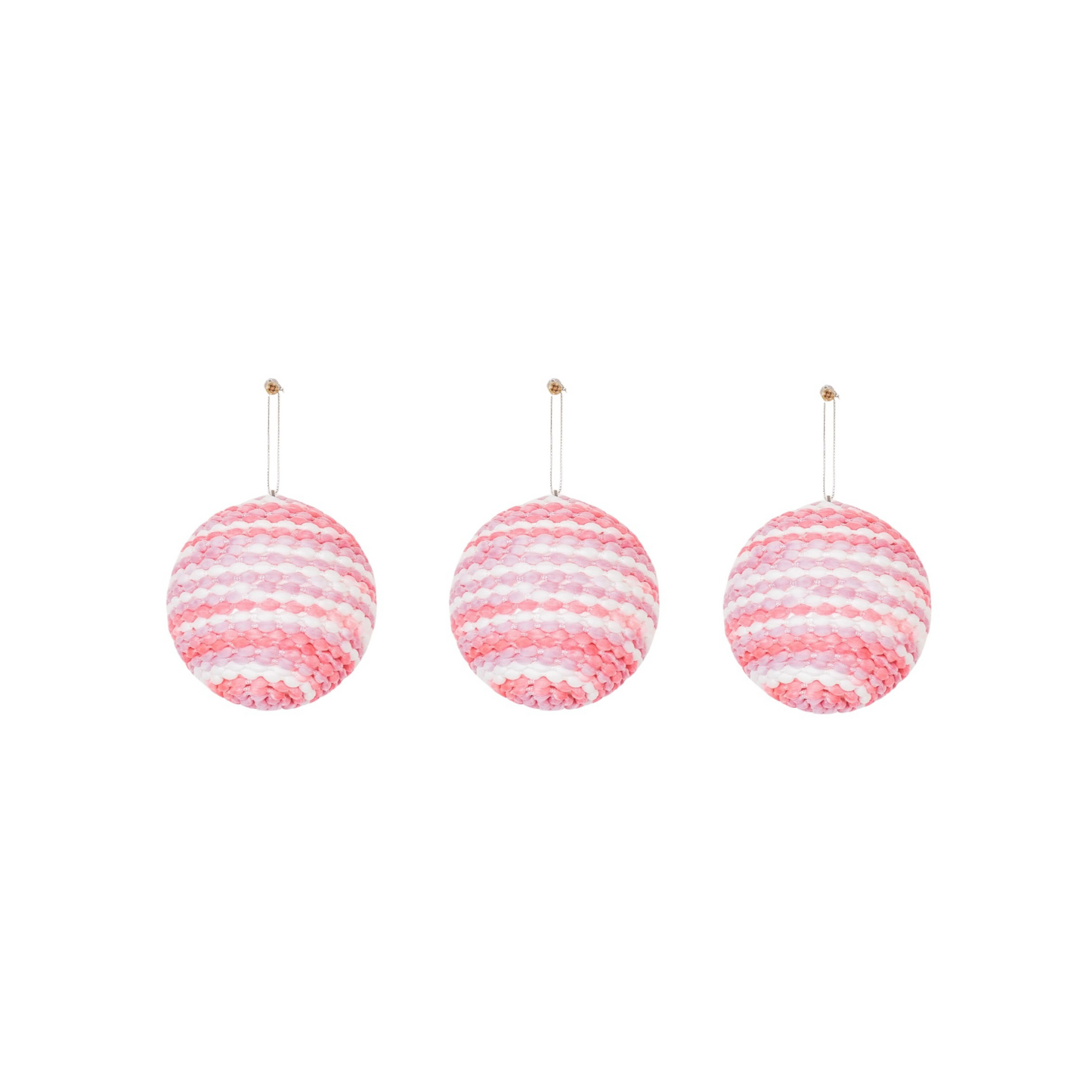 Xmas Hangers- Xmas Balls- Foam- Neon Pink -S3- 8cm