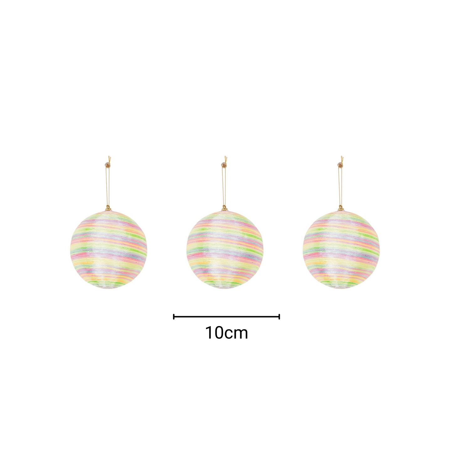 Xmas Hangers- Xmas Balls- Foam- Neon Colours -S3- 10cm