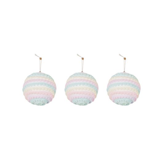 Xmas Hangers- Xmas Balls- Foam- Unicorn Colours -S3- 10cm